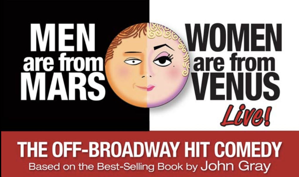 San Francisco off-broadway shows that features men are from the mars, women are from venus